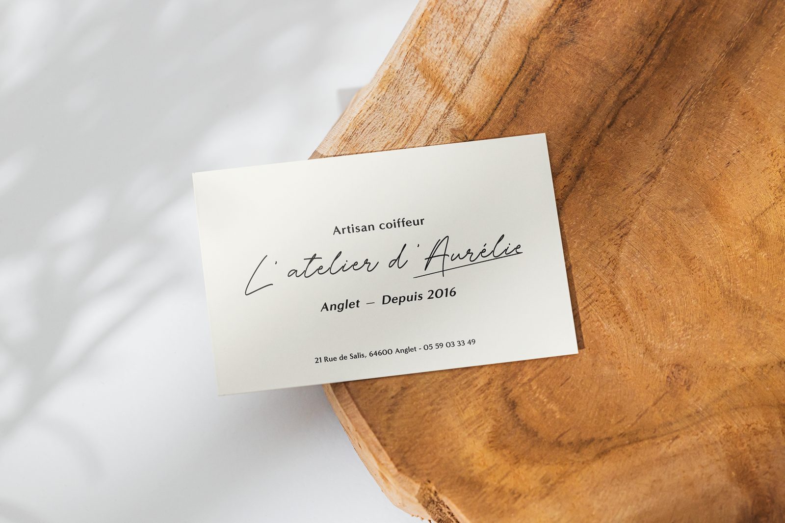 L'Atelier d'Aurélie — Carte de visite